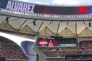 不受欢迎！现场广播阿尔瓦雷斯名字时，马竞主场球迷发出巨大嘘声