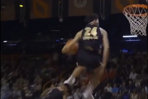 扣篮界的黑八！陈登星凭借飞人臀下换手坐扣 淘汰NBA扣篮王麦克朗