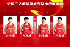 中国三人篮球亚运会名单：刘千豪&马典成领衔男队 李文霞领衔女队