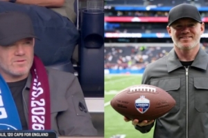 太阳报：鲁尼在热刺球场观看NFL比赛，遭到球迷嘘声对待