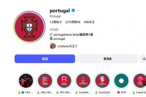 葡媒：C罗离开集训后葡萄牙ins掉粉接近230万，凸显C罗巨大影响力