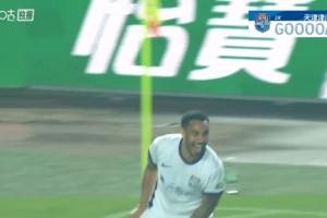 这球帅！谢蒂内接角球直接凌空斩破门，津门虎客场1-0领先河南